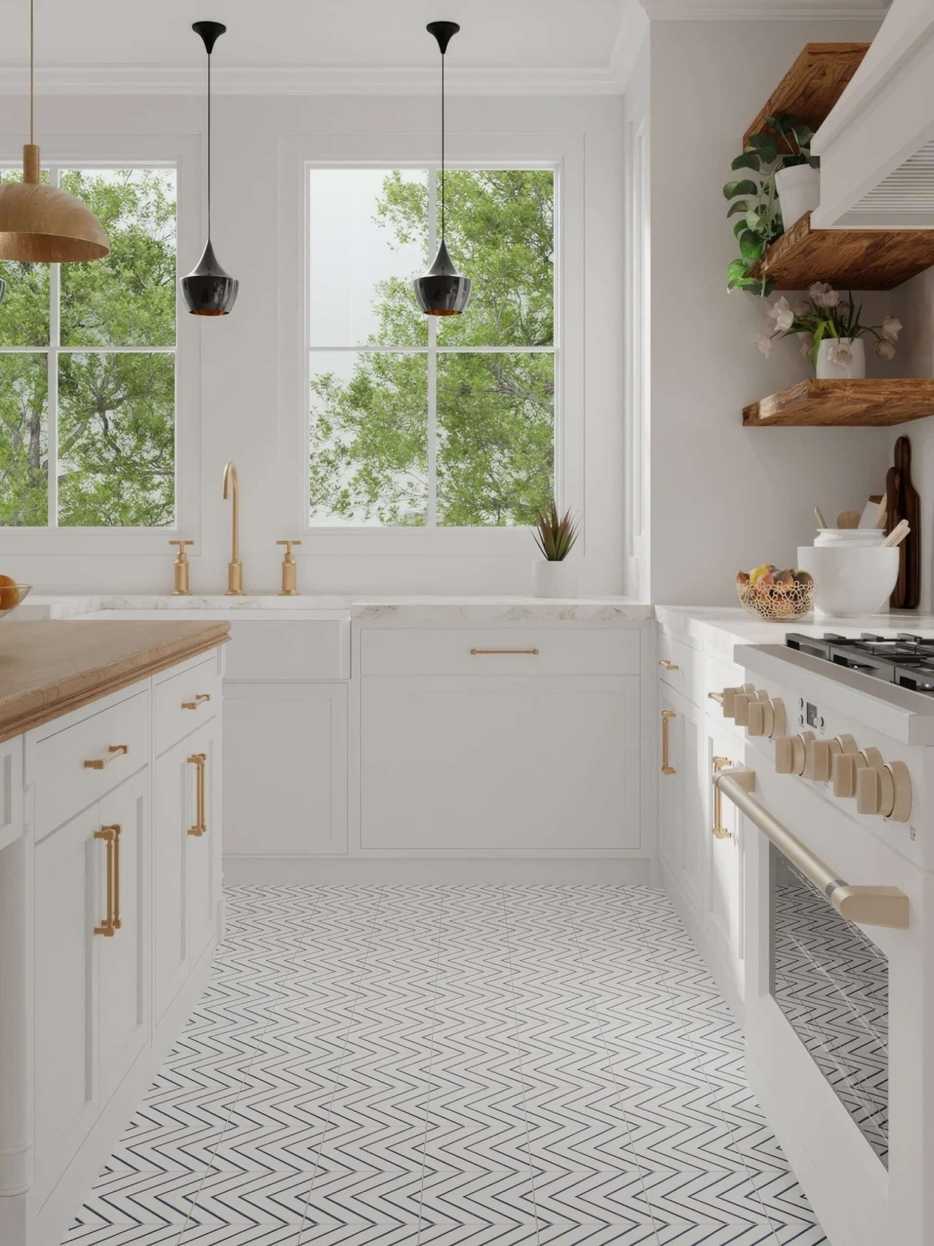 Modern kitchen in a home for sale in Greater Lafayette, Indiana
